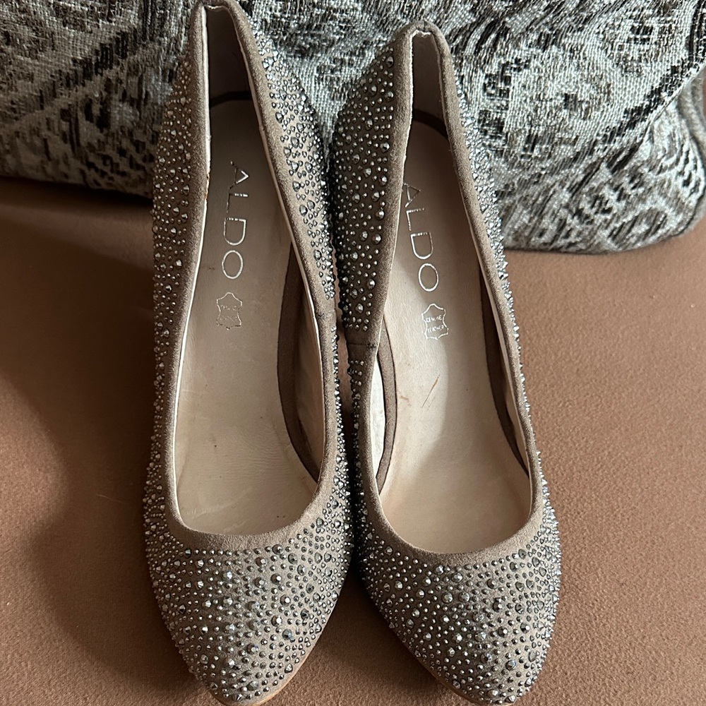 Aldo Women's Sparkling Brown Heels